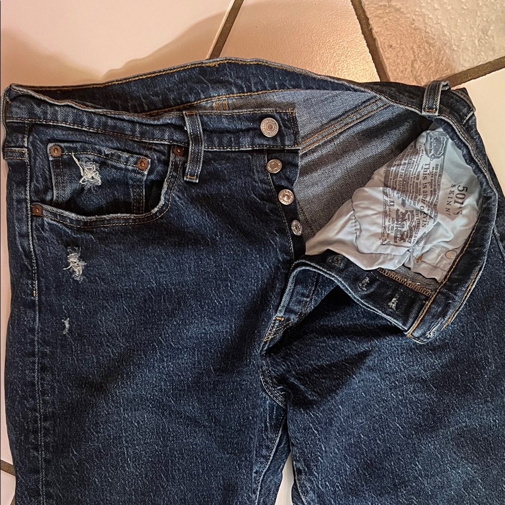 Button fly vintage 501 skinny jeans 31